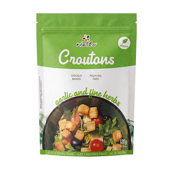 Croutons Alho e Ervas Finas VEGAN - 120g