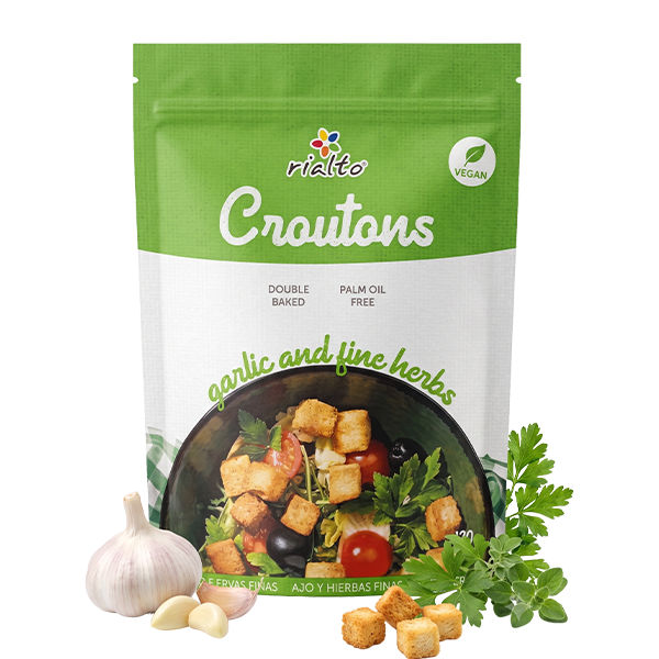 Croutons Alho e Ervas Finas VEGAN - 120g
