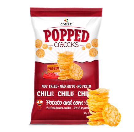 Popped Snacks Chili 50g